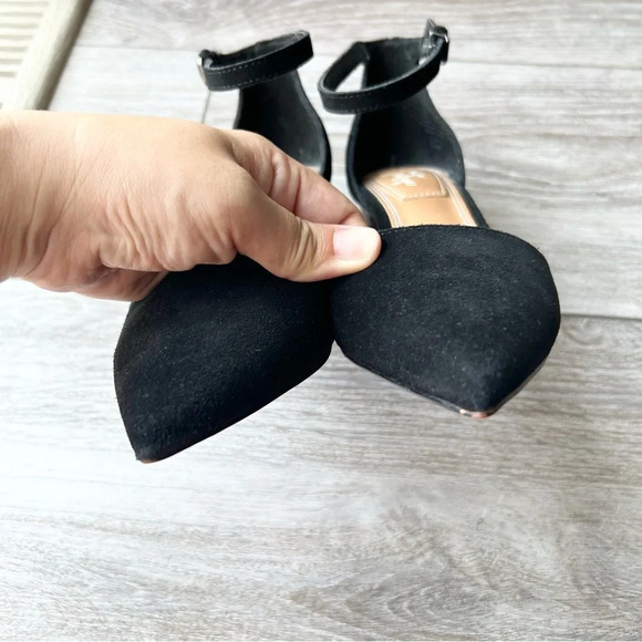 CROWN VINTAGE Valentinaa D'Orsay Black Leather Strappy Pumps - Picture 4 of 15